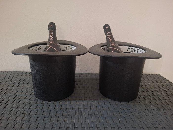 Moët & Chandon - Ijsemmer (2) - Top Hat ice buckets -, Antiek en Kunst, Curiosa en Brocante