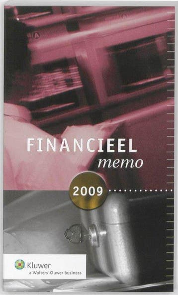 Financieel memo 2009 - De Bondt, Boeken, Verzenden, Nieuw