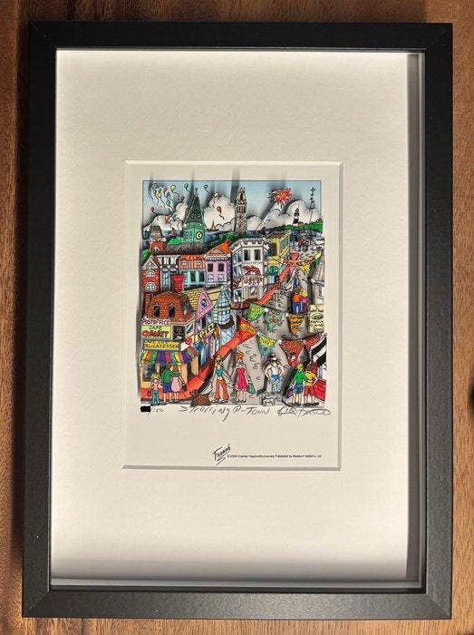 Charles Fazzino (1955) - Strolling P-Town, Antiek en Kunst, Kunst | Designobjecten