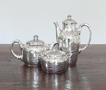Gallia, Christofle - Koffie- en theeservies (3) - Sycamore -