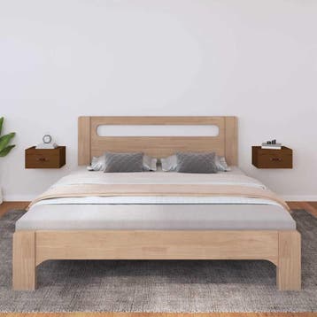 vidaXL Nachtkastjes 2 st wandgemonteerd 40x29,5x22 cm, Verzenden