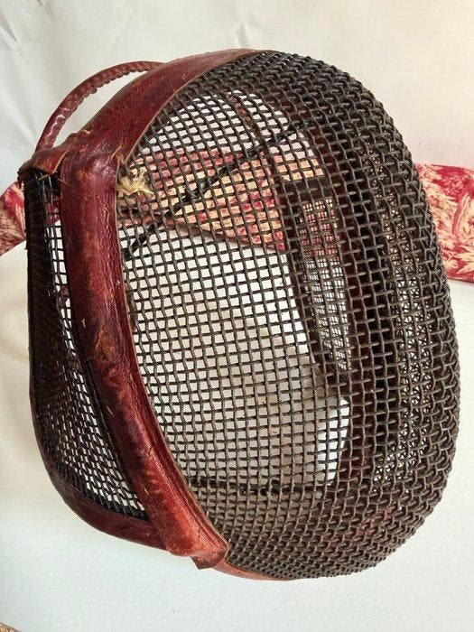 Decoratief ornament - Antiek Frans Schermmasker, 19e eeuw -, Antiek en Kunst, Curiosa en Brocante