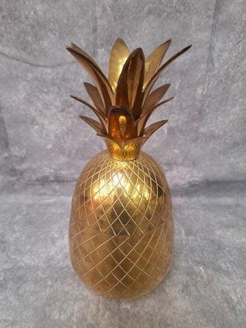 sculptuur, Opbergpot/IJsemmer Empire style/Ananas - 26 cm -