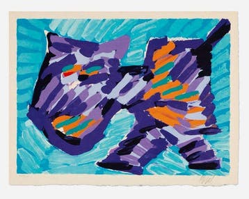 Karel Appel (1921-2006) - Walking cat
