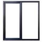 PVC raam kiep schuifpuien b200xh215cm antraciet stomp L, Gevelraam of Ruit, Nieuw, Dubbelglas, 160 cm of meer