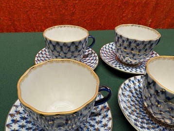 Lomonosov Imperial Porcelain Factory - Service à café (8) -