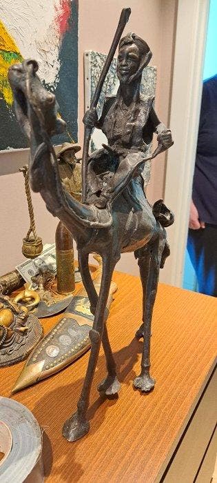 Sculpture en bronze – Cavalier nomade sur chameau -, Antiek en Kunst, Kunst | Niet-Westerse kunst