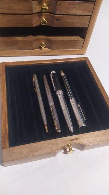Bureauset - Hout (Walnoot), Verzamelen, Nieuw
