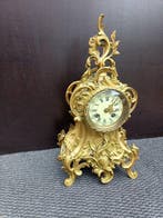 Horloge de table Style Rococo - Bronze doré - 1850-1900, Antiquités & Art, Antiquités | Horloges