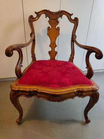 Fauteuil - Noyer, Antiek en Kunst