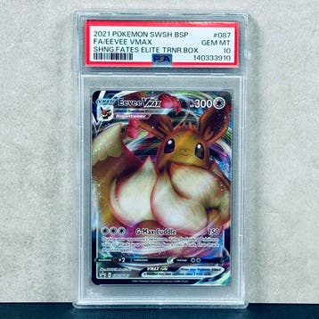 Pokémon Graded card - FA/EEVEE VMAX #087 - Pokémon - PSA 10, Nieuw