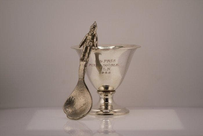 Guldsmeds Ab - G.G. Halberg - Kom (2) - .830 zilver, Antiquités & Art, Antiquités | Argent & Or