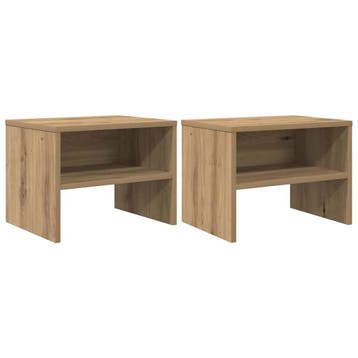 2x Nachtkastje Eiken | -40% Retour deal | Sla toe!, Gebruikt, Minder dan 45 cm, Verzenden, Minder dan 55 cm