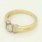 Ring - 14 karaat Geel goud Diamant (Natuurlijk), Nieuw