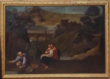 Italiaanse school (XVII) - Fuga in Egitto