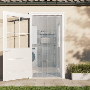 vidaXL Deurgordijn 300x2,6 mm 10 m PVC transparant, Verzenden