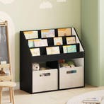 vidaXL Kinderboekenplank Zwart 72,5 x 29,5 x 69 cm Bewerkt, Verzenden, Nieuw