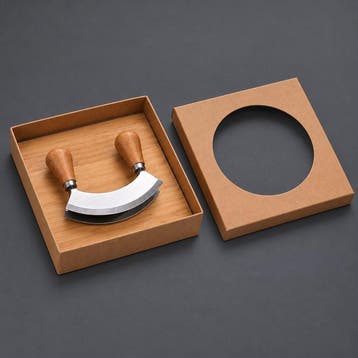 LAGUIOLE Laguiole – Mezzaluna doppia con tagliere in legno –
