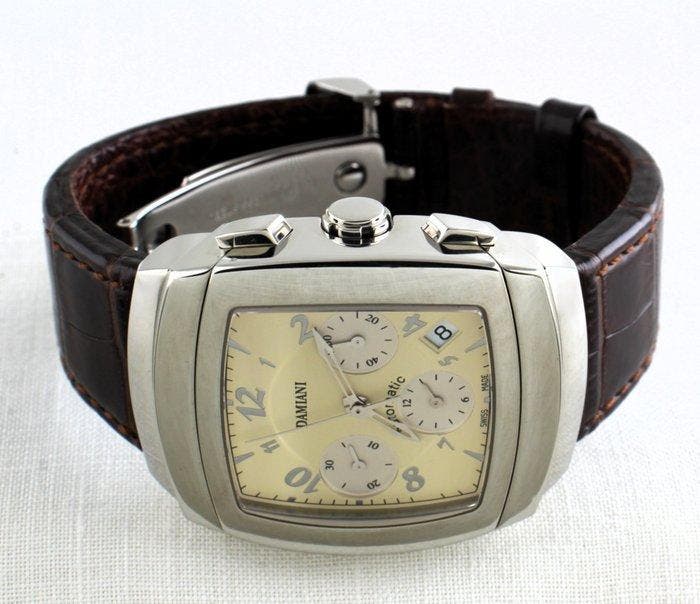 Damiani - Ego - Automatic Chronograph Tonneau - Swiss, Handtassen en Accessoires, Horloges | Heren