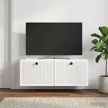 vidaXL Wandmontage TV-kast Wit 78,5 x 31 x 30 cm Bewerkt, Verzenden, Nieuw