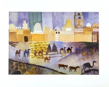 August Macke (after) - Kairouan I, 1914 - Artprint - 40 x 50