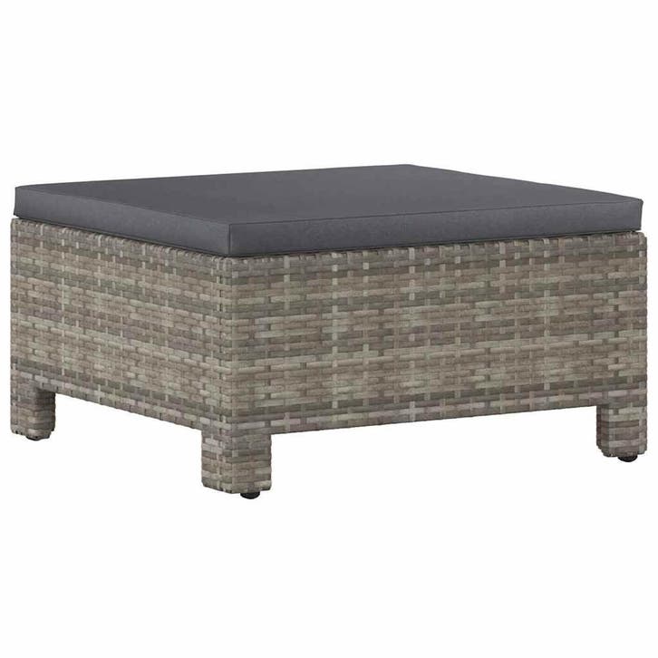 Voetenbank Grijs | Tweede Kansje, OP = OP!, Huis en Inrichting, Zetels | Voetbanken en poefs, 50 tot 75 cm, 50 tot 75 cm, Vierkant