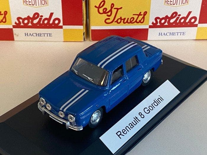Solido 1:43 - Modelauto (3) - Renault 8 Gordini + Renault, Hobby en Vrije tijd, Modelauto's | 1:5 tot 1:12