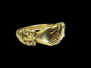 Gouden ring uit de Tudor-periode, 16e eeuw Goud Fede-ring