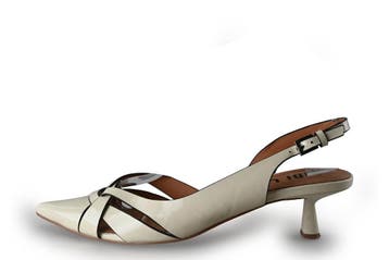Bibilou Slingbacks in maat 39 Wit, Kleding | Dames, Schoenen, Verzenden, Wit, Bibilou, Gedragen