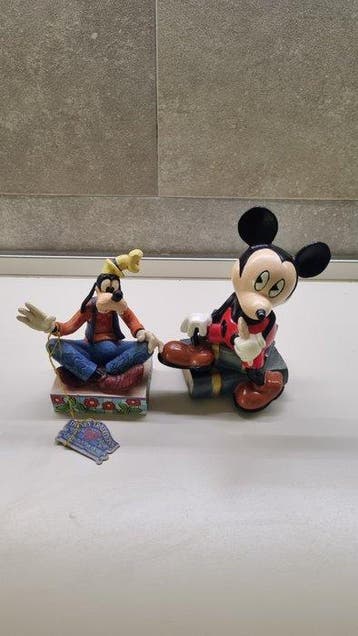 Mickey Mouse, Goofy - 2 Figurine, Verzamelen, Disney, Nieuw