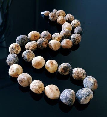Ambre Collier en ambre baltique naturel brut non poli,
