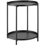 tectake Bijzettafel Oxford 45,5x45,5x53cm - zwart, Verzenden