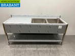 RVS Spoeltafel dubbele spoelbakken Premium-line Gelast model, Ophalen of Verzenden, Nieuw in verpakking