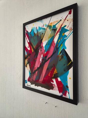 Liesens - Broken Summer (Handpainted on white canvas met, Antiek en Kunst, Kunst | Schilderijen | Modern