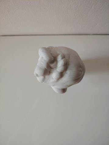 Tharaud - Buste, Busto di fanciulla - 20 cm - Biscuit