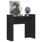 vidaXL Wandtafel 100x35x90 cm bewerkt hout zwart, Huis en Inrichting, Tafels | Bijzettafels, Verzenden, Nieuw