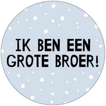 30x Sticker Ik Ben Een Grote Broer - Blauw - Babyshower -, Verzenden