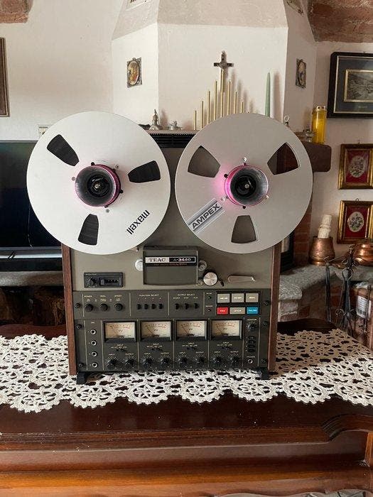 TEAC - A-3440 Reel-to-reel deck 26 cm, TV, Hi-fi & Vidéo, Radios