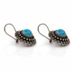 Turquoise - Argent - Boucles doreilles - Bijoux ottomans, Antiek en Kunst