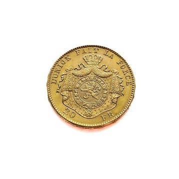 Belgique. Léopold II. 20 Francs 1882 Leopold II