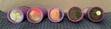 Luxemburg. 2 Euro 2004/2007 (125 coins) in 5 rolls