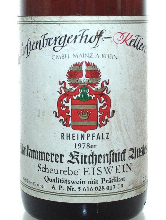 1978 Maikammerer Kirchenstück Scheurebe Eiswein -, Collections, Vins