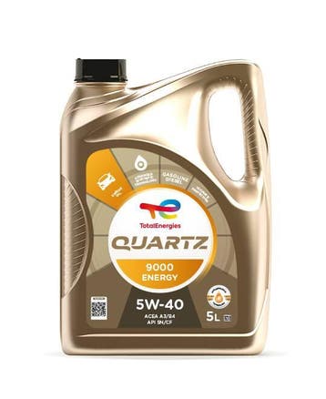 Total 5W40 Quartz 9000 Energy 5 Liter, Ophalen of Verzenden