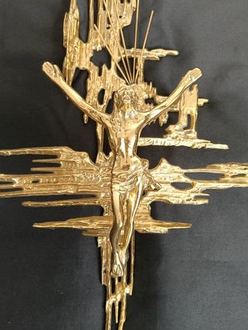 Inspirado en Salvador Dalí - sculptuur, Cristo de bronce de