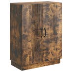 vidaXL Dressoir Gerookt eiken 66 x 34,5 x 87 cm Bewerkt hout, Verzenden