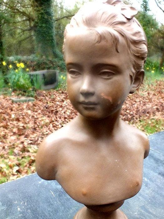 after Jean-Antoine Houdon (French 1741 – 1828) - Buste,, Antiquités & Art, Antiquités | Céramique & Poterie