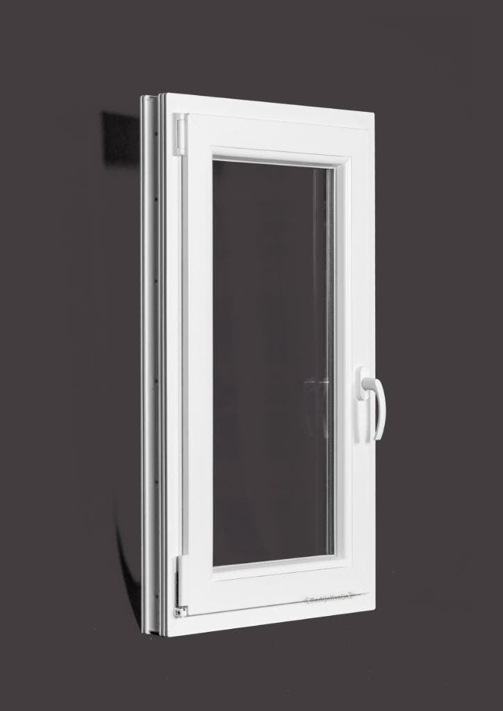 PVC raam draai kiep b60xh110 cm wit, Doe-het-zelf en Bouw, Glas en Ramen, Dubbelglas, Nieuw, Gevelraam of Ruit, 80 tot 120 cm