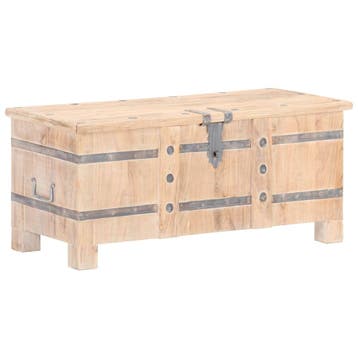 vidaXL Opbergkist 90x40x40 cm massief acaciahout, Verzenden