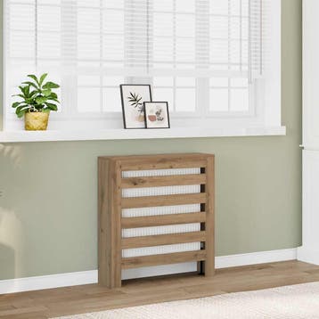 vidaXL Radiatorombouw 78x20x82 cm bewerkt hout artisanaal, Verzenden, Nieuw