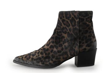VIA VAI Enkellaarzen in maat 38 Panter, Kleding | Dames, Schoenen, Overige kleuren, Verzenden, Lage of Enkellaarzen, VIA VAI